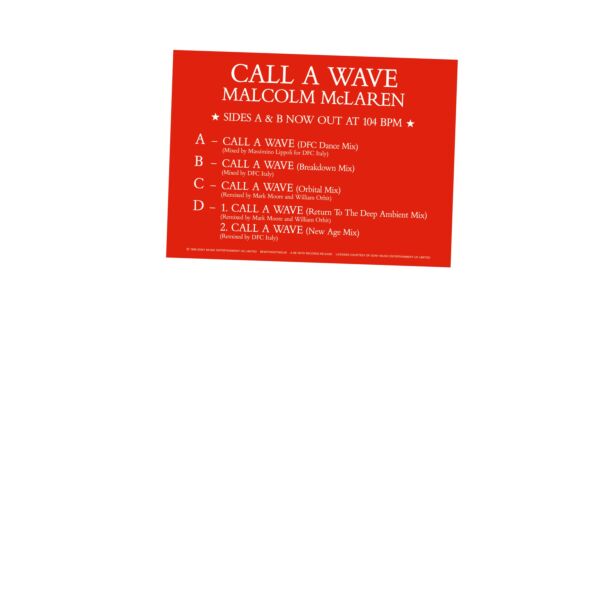 CALL A WAVE REMIXES (2X12")